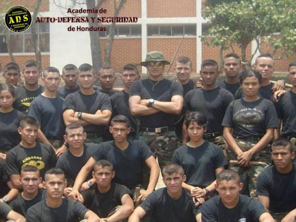 Special fitness and knife fighting with the cadets of the National Military Academy.